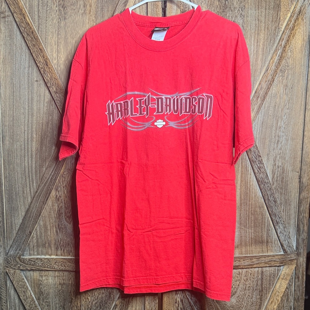 Harley-Davidson Red Short Sleeve Logo Tee